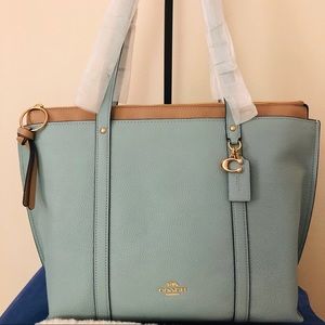 New Arrival Coach 💙May Tote #Seafoam BLUE